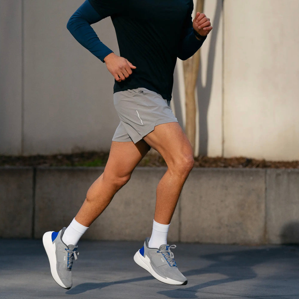 Model view of Kizik Freedom Run Sneaker for men.