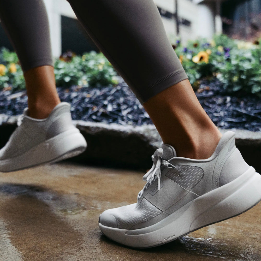 Model view of Kizik Freedom Run Sneaker for women.