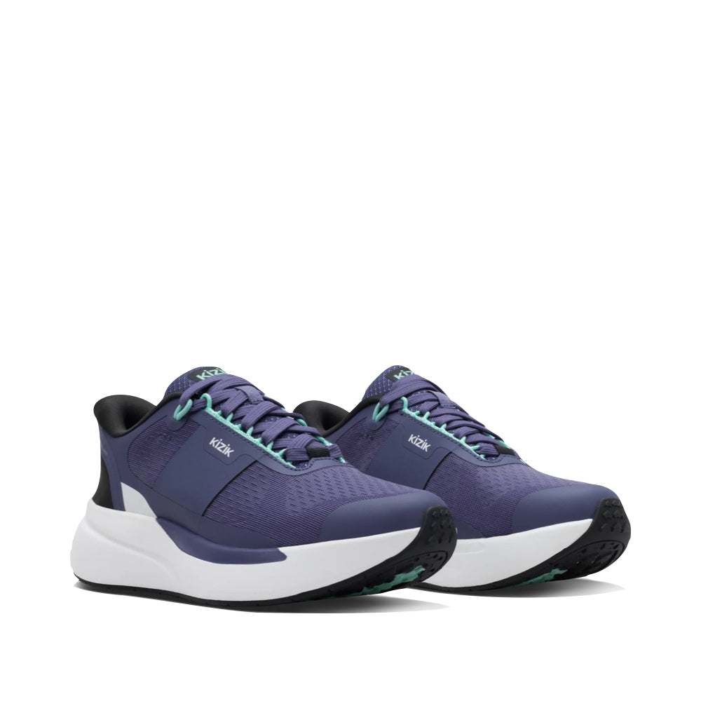 Mudguard and Toe view of Kizik Freedom Run Sneaker for women.