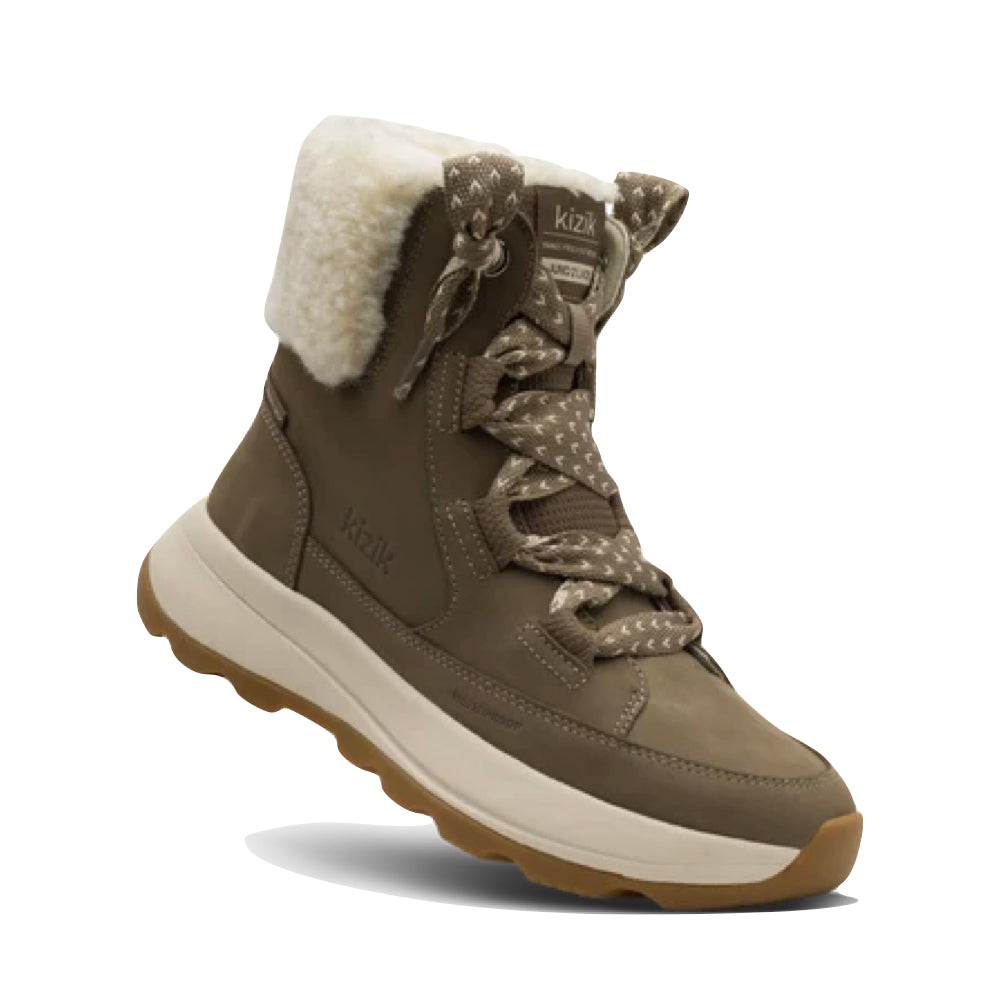 Mudguard and Toe view of Kizik Juno 2 Lace Waterproof Boot for women.