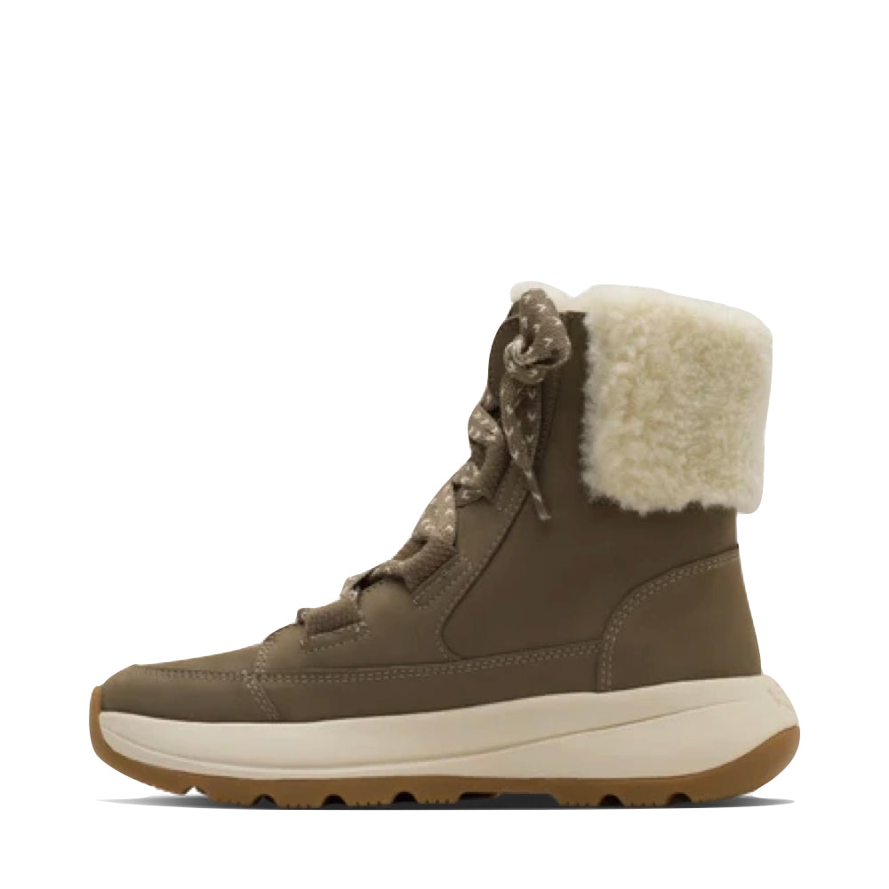 Side (left) view of Kizik Juno 2 Lace Waterproof Boot for women.