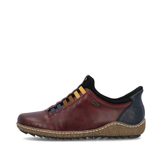 Rieker Women's Liv 62 Waterproof Boot in Vino