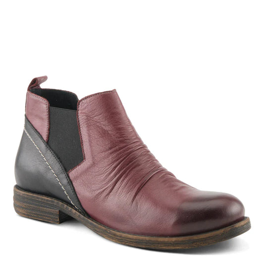 Spring Step Women's Mantaro Ankle Chelsea Boot in Bordeaux Multi