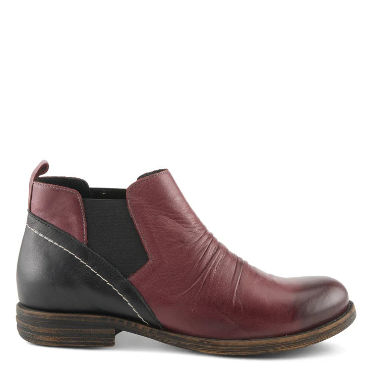 Spring Step Women's Mantaro Ankle Chelsea Boot in Bordeaux Multi