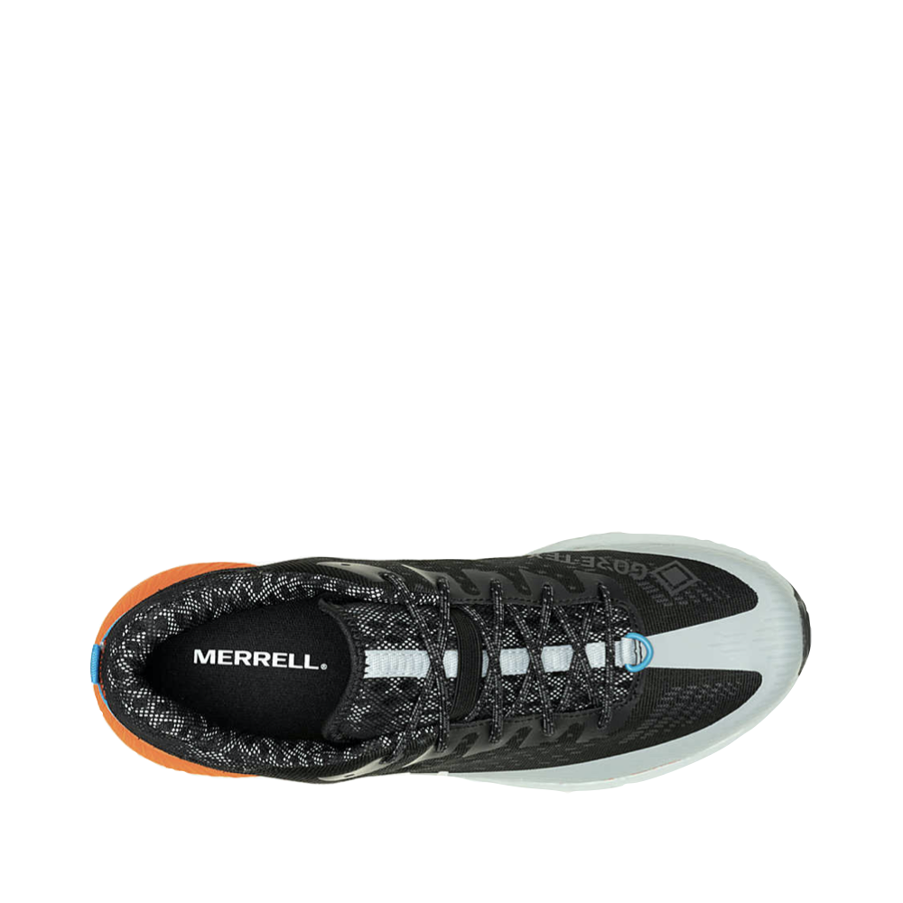Merrell Men's Agility Peak 5 GTX Sneaker (Black/Tangerine)