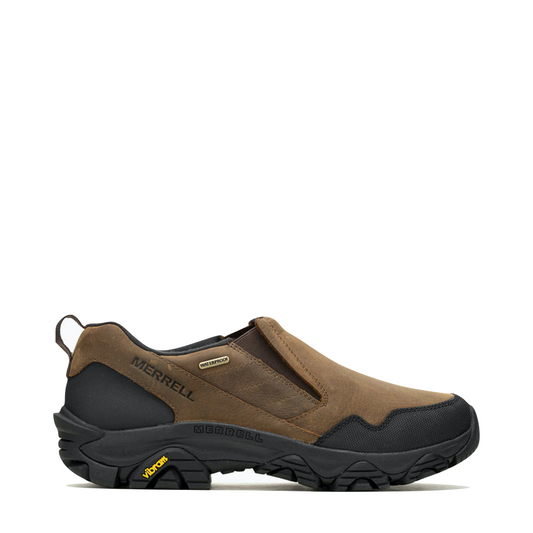Side (right) view of Merrell Cold Pack 3 Thermo Moc Waterproof Slip On for men.