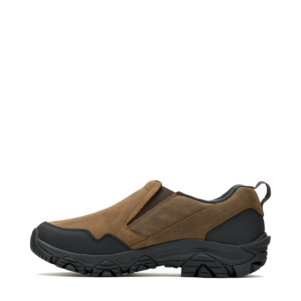Side (left) view of Merrell Cold Pack 3 Thermo Moc Waterproof Slip On for men.