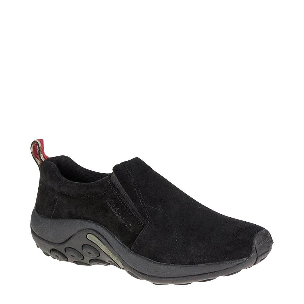 Merrell Men's Jungle Moc Pigskin Nubuck Slip On in Midnight Black