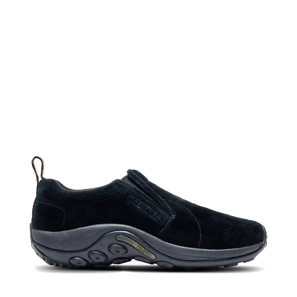 Merrell Men's Jungle Moc Pigskin Nubuck Slip On in Midnight Black