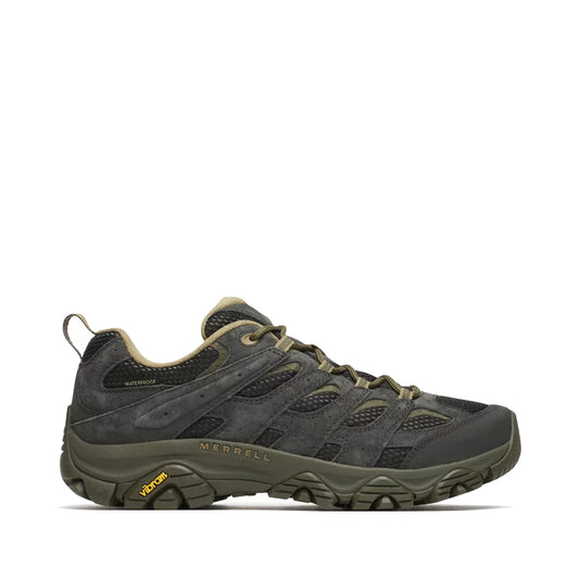 Side (right) view of Merrell Moab 3 Waterproof Hiking Shoe for men.