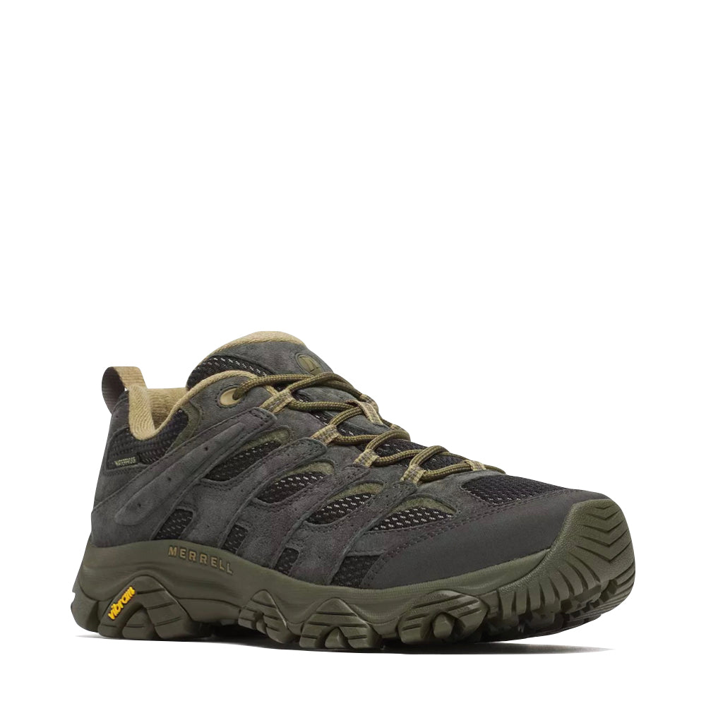 Mudguard and Toe view of Merrell Moab 3 Waterproof Hiking Shoe for men.
