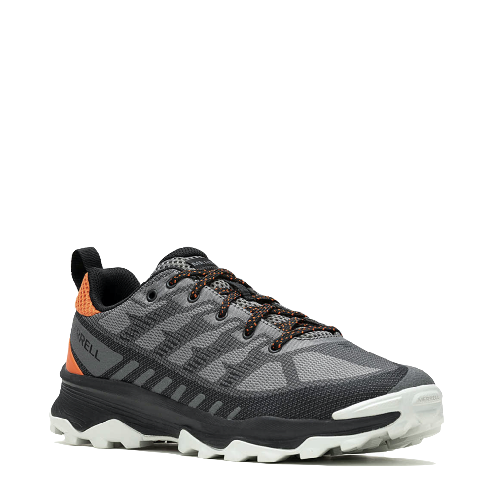 Mudguard and Toe view of Merrell Speed Eco Hiking Sneaker for men.