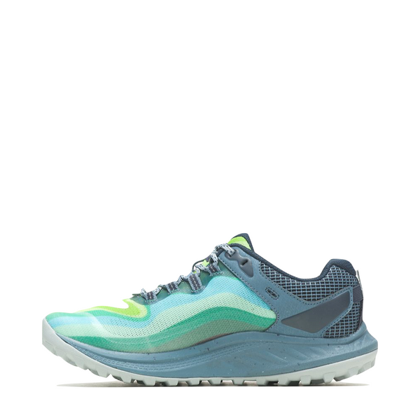 Merrell Women's Antora 3 Rainbow Sneaker in Light Blue Rainbow Multi