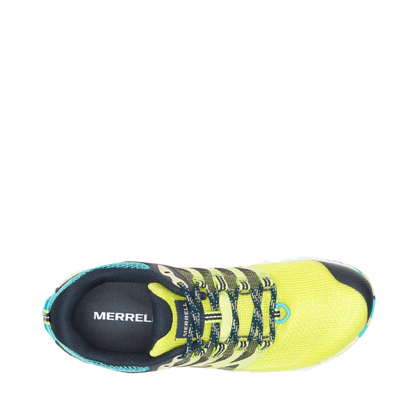 Merrell Women's Antora 3 Sneaker in Celery Yellow/Blue