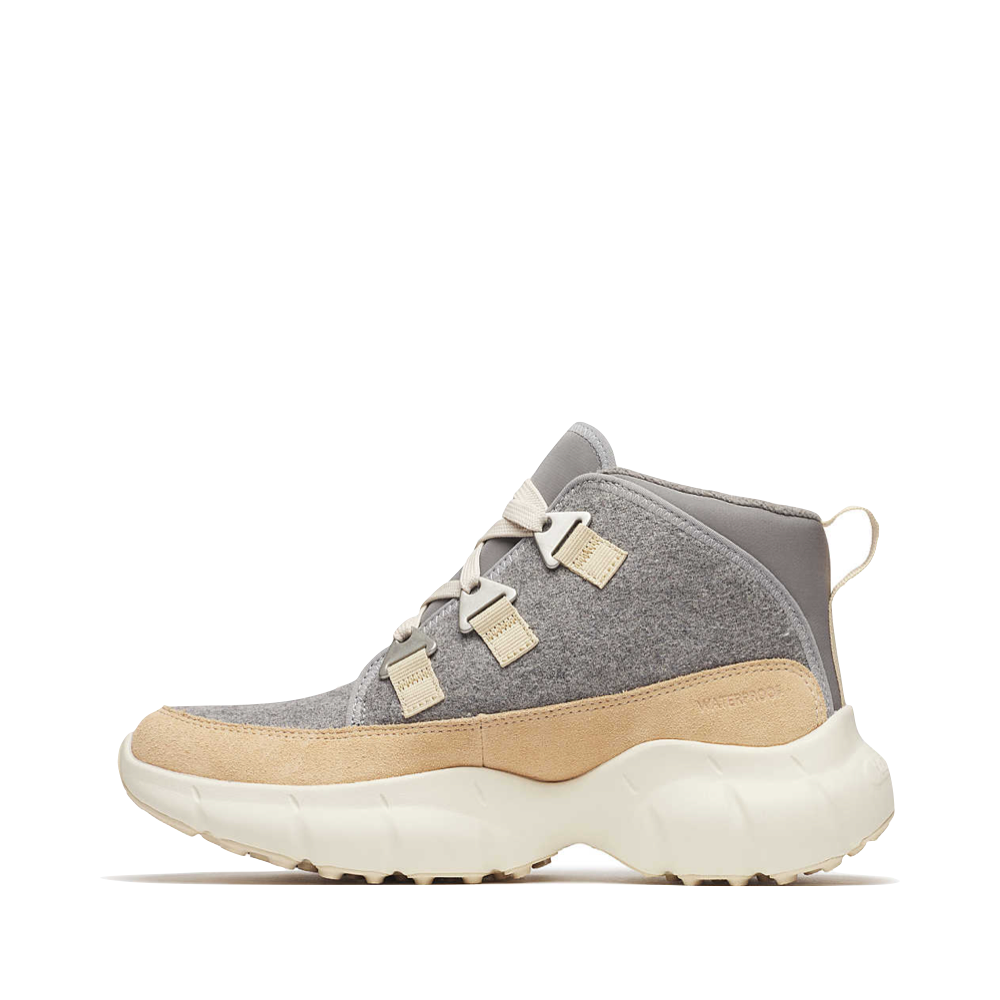 Side (left) view of Merrell Clover Mid Wool Waterproof Boot for women.