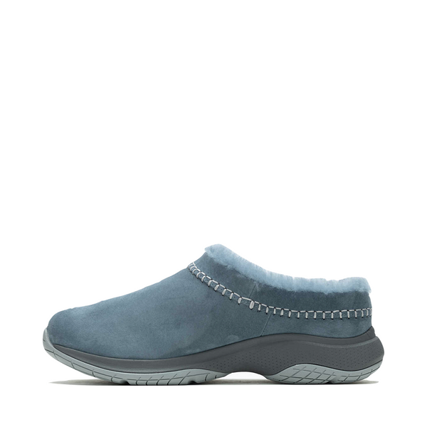 Merrell Women's Encore Ice 5 Waterproof Suede Leather Clog in Stonewash Blue