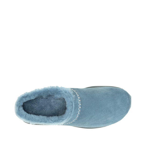 Merrell Women's Encore Ice 5 Waterproof Suede Leather Clog in Stonewash Blue