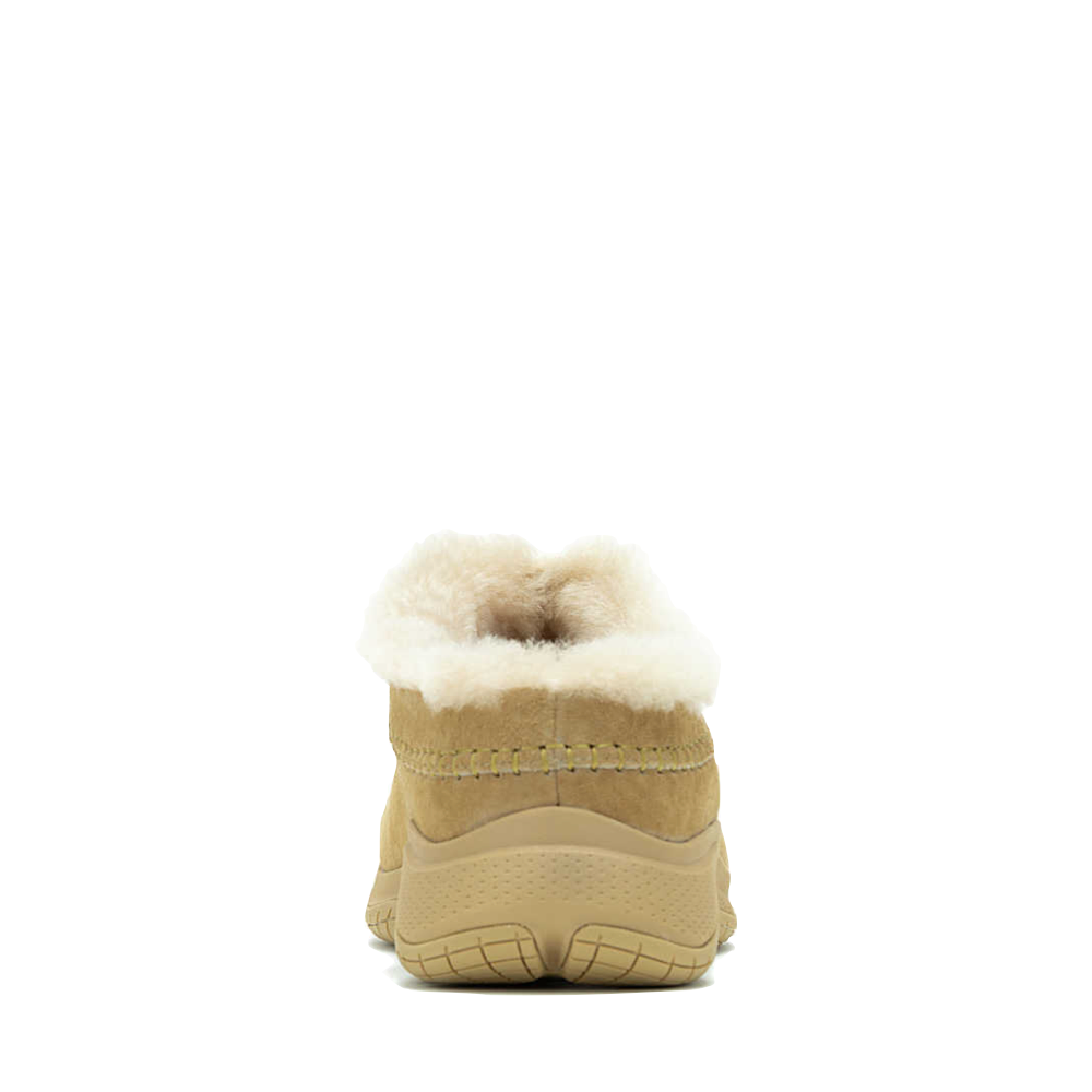 Back view of Merrell Encore Ice 5 Waterproof Suede Leather Clog for women.