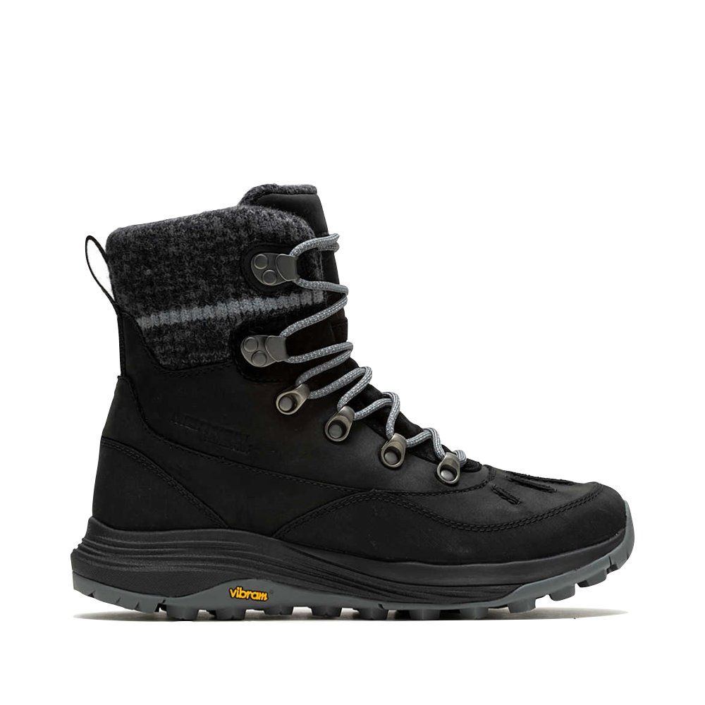 Side (right) view of Merrell Siren 4 Thermo Mid Zip Waterproof Boot for women.