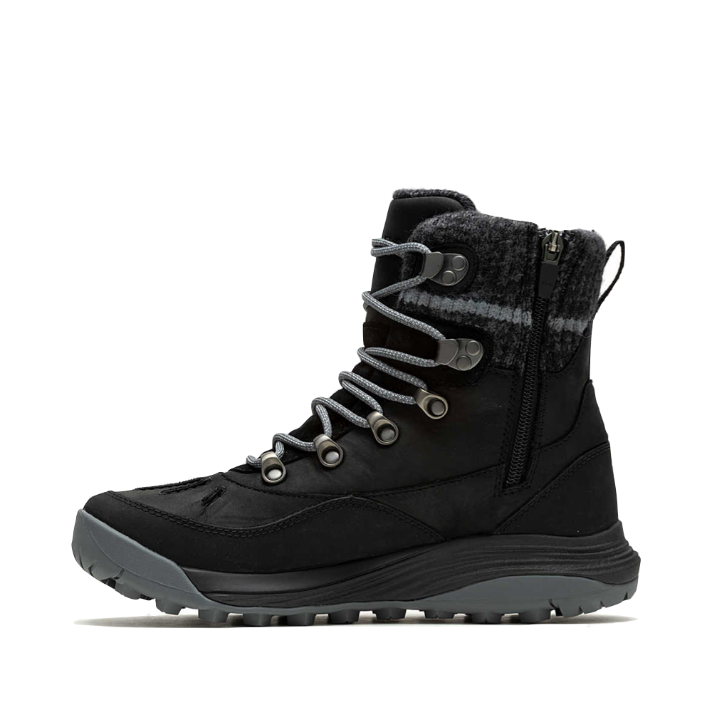 Side (left) view of Merrell Siren 4 Thermo Mid Zip Waterproof Boot for women.