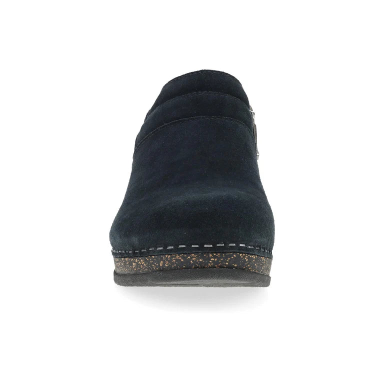 Dansko Women's Muriel Side Zip Suede Shootie in Black