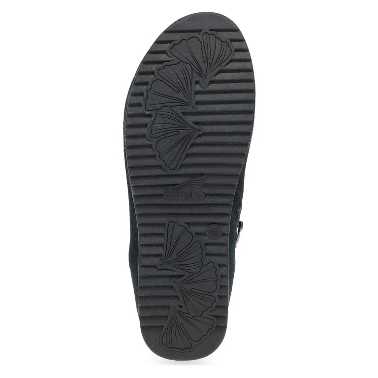 Dansko Women's Muriel Side Zip Suede Shootie in Black