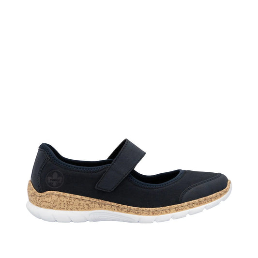 Rieker Women's Nikita B0 Mary Jane in Pazifik Navy
