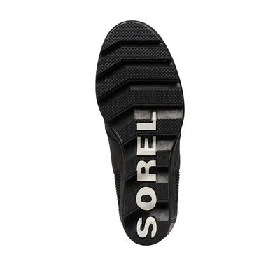 Sorel Women's Joan Rhapsody Chelsea Wedge Bootie in Black/Black