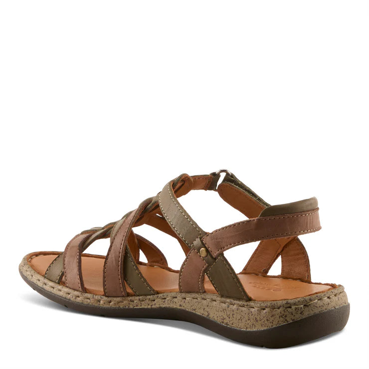 Spring Step Women's Nyxelle Sandal in Olive Multi