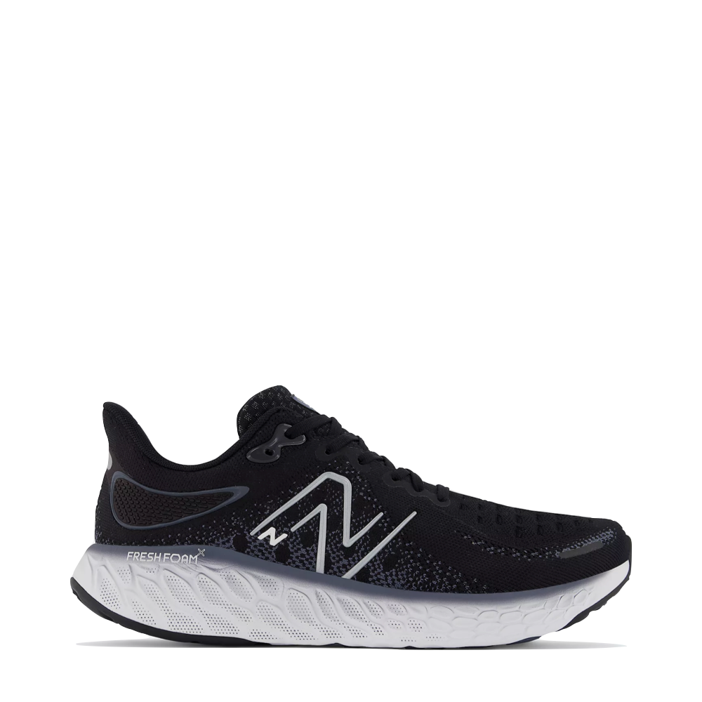 New Balance Men's Fresh Foam X 1080v12 Sneaker in Black with Thunder and White