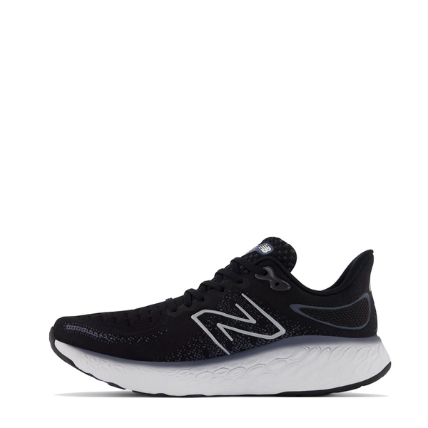 New Balance Men's Fresh Foam X 1080v12 Sneaker in Black with Thunder and White