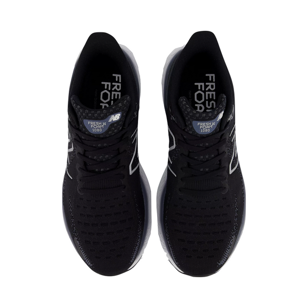 New Balance Men's Fresh Foam X 1080v12 Sneaker in Black with Thunder and White