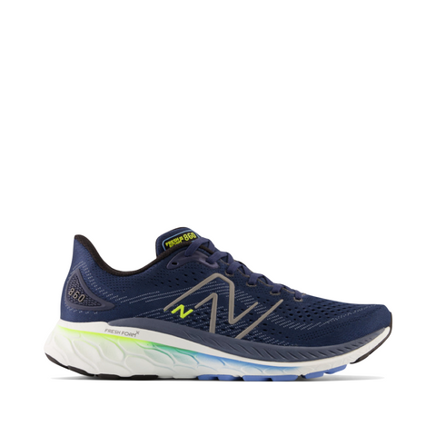 New Balance Men's Fresh Foam X 860v13 Sneaker in Navy and Dark Silver