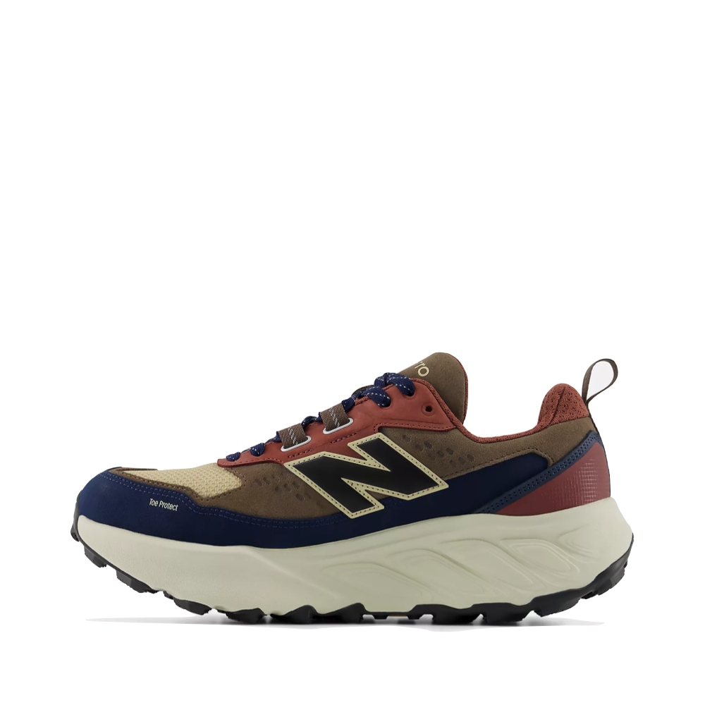Side (left) view of New Balance Fresh Foam X Hierro Trek for men.