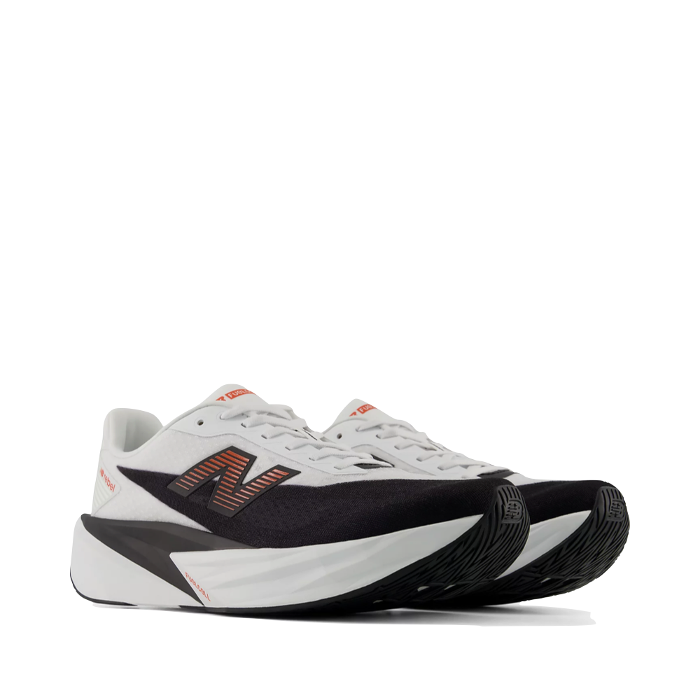 Mudguard and Toe view of New Balance Fuel Cell Rebel v5 Sneaker for men.