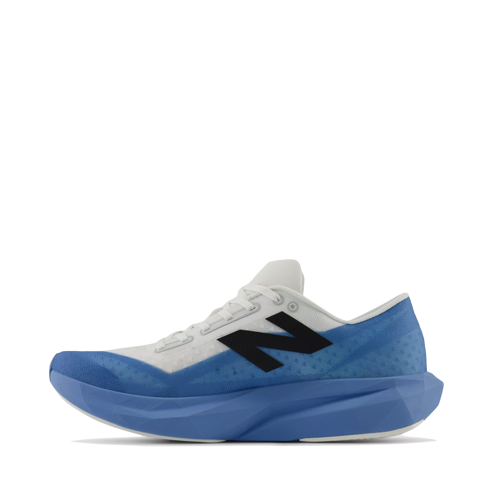 Side (left) view of New Balance Fuelcell v4 for men.