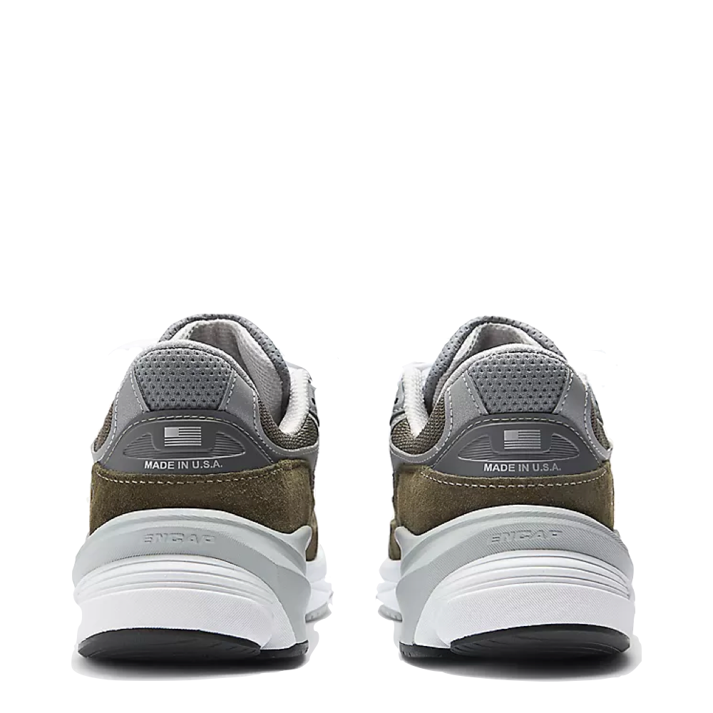 Back view of New Balance Made in USA 990 v6 Sneaker for men.