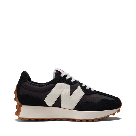 Side (right) view of New Balance 327 Lifestyle Sneaker for women.