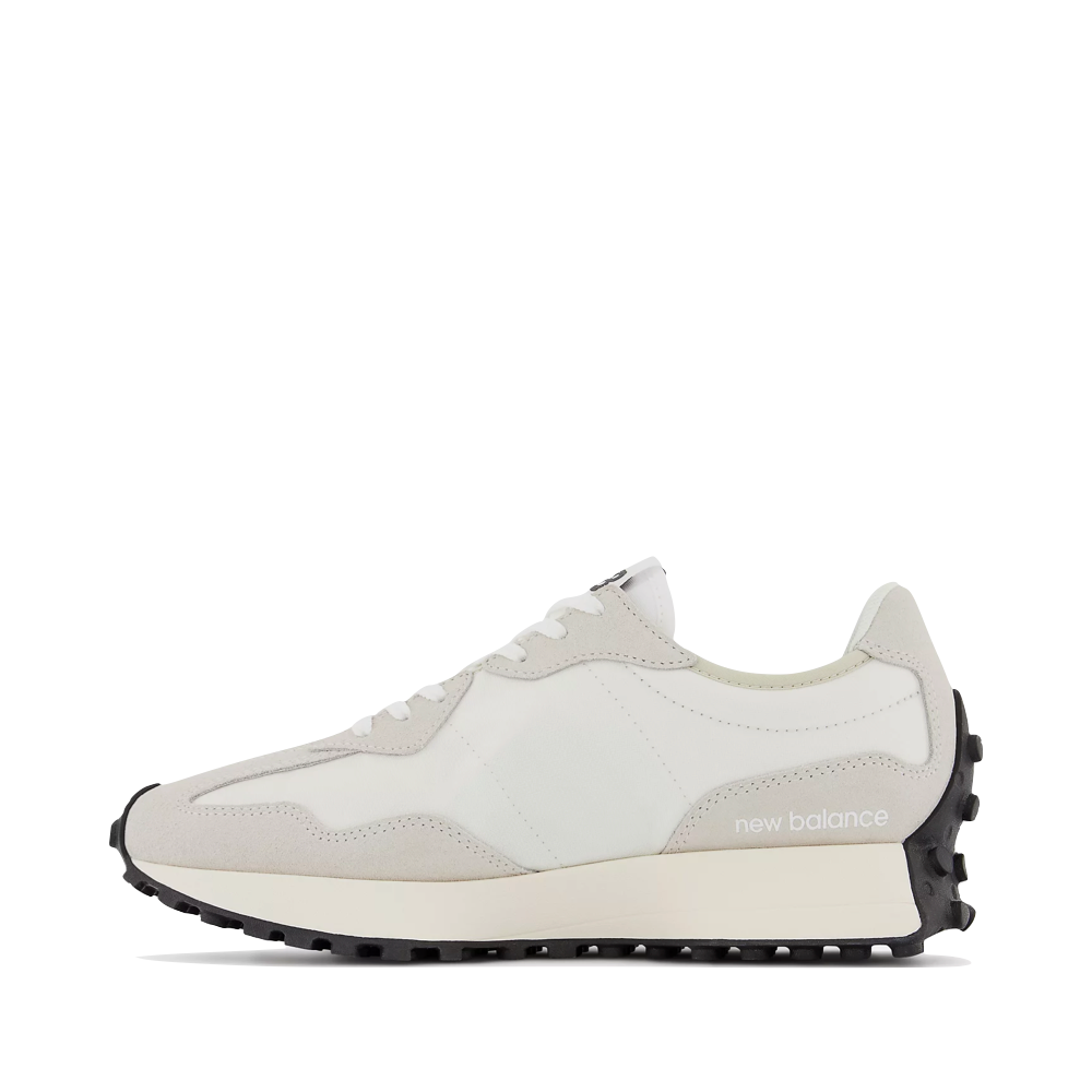 Side (left) view of New Balance 327 Lifestyle Sneaker for women.