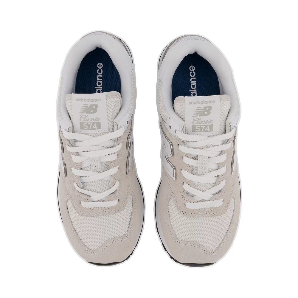額縁 naocamp New Balance Women's 574 Sneaker in Nimbus Cloud with White