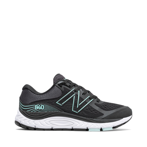 New Balance Women's 840v5 Sneaker in Black with Storm Blue