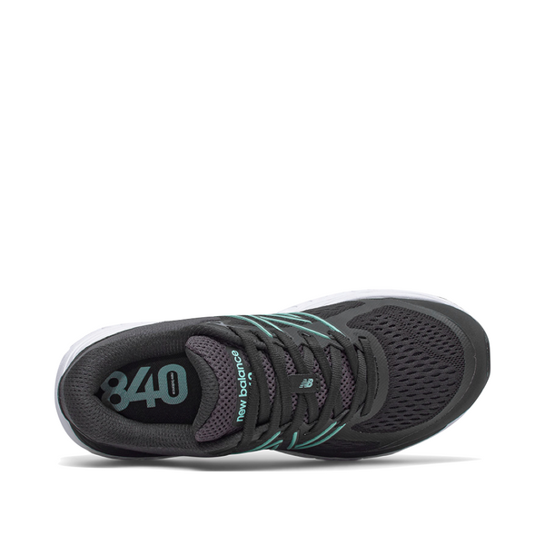 New Balance Women's 840v5 Sneaker in Black with Storm Blue