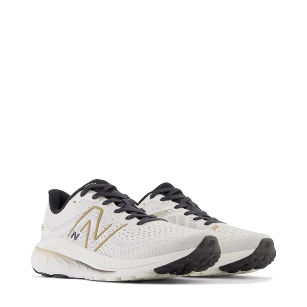 New Balance Women's Fresh Foam X 860v13 Sneaker in Sea Salt with Black