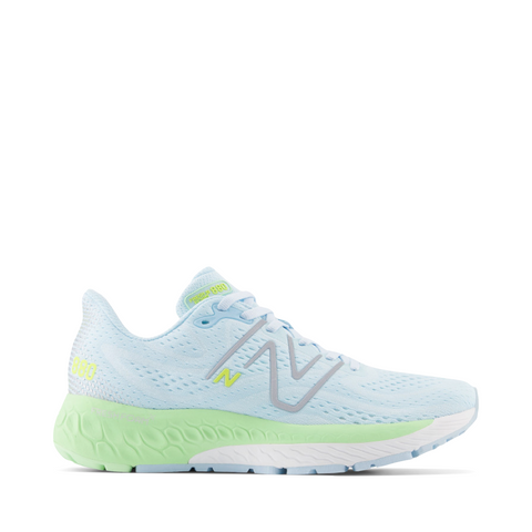 New Balance Women's Fresh Foam X 880v13 Sneaker in Blue with Green Aura