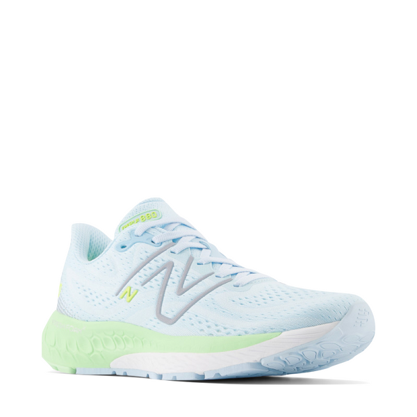 New Balance Women's Fresh Foam X 880v13 Sneaker in Blue with Green Aura