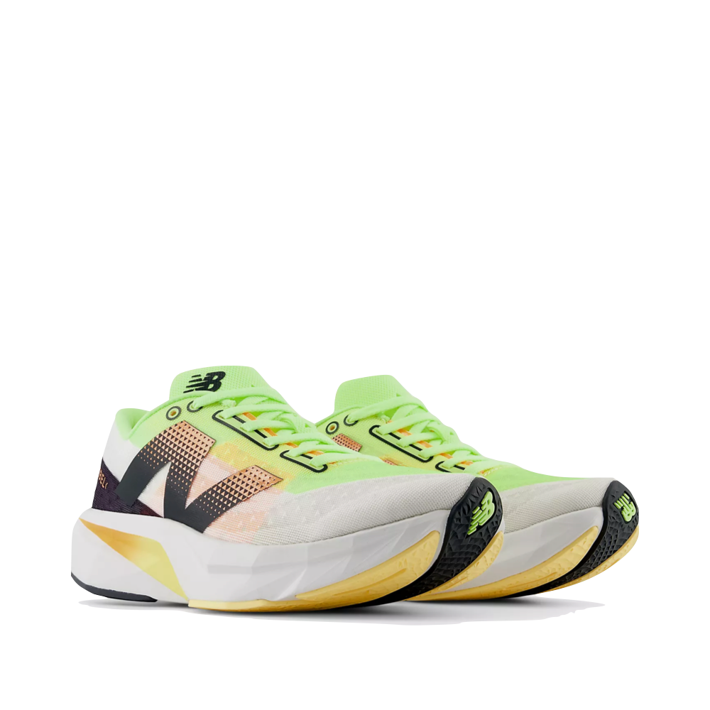 Mudguard and Toe view of New Balance Fuel Cell Rebel v4 Sneaker for women.