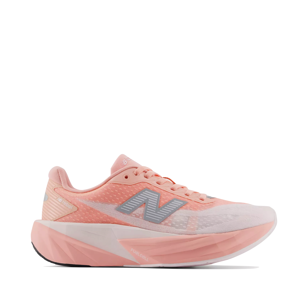 Side (right) view of New Balance Fuel Cell Rebel v5 Sneaker for women.