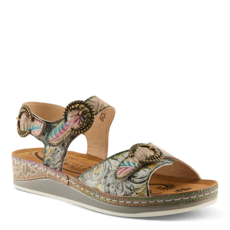 Spring Step Women's Offtrak Sandal in Grey Multi
