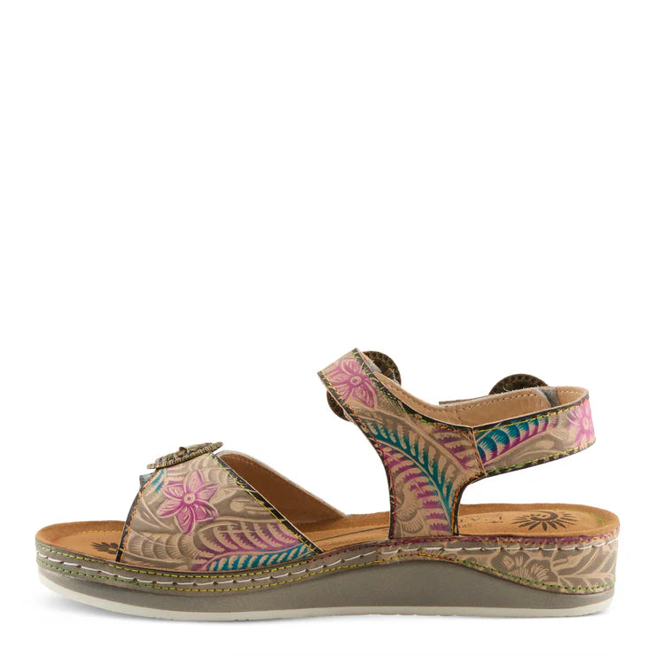 Spring Step Women's Offtrak Sandal in Grey Multi