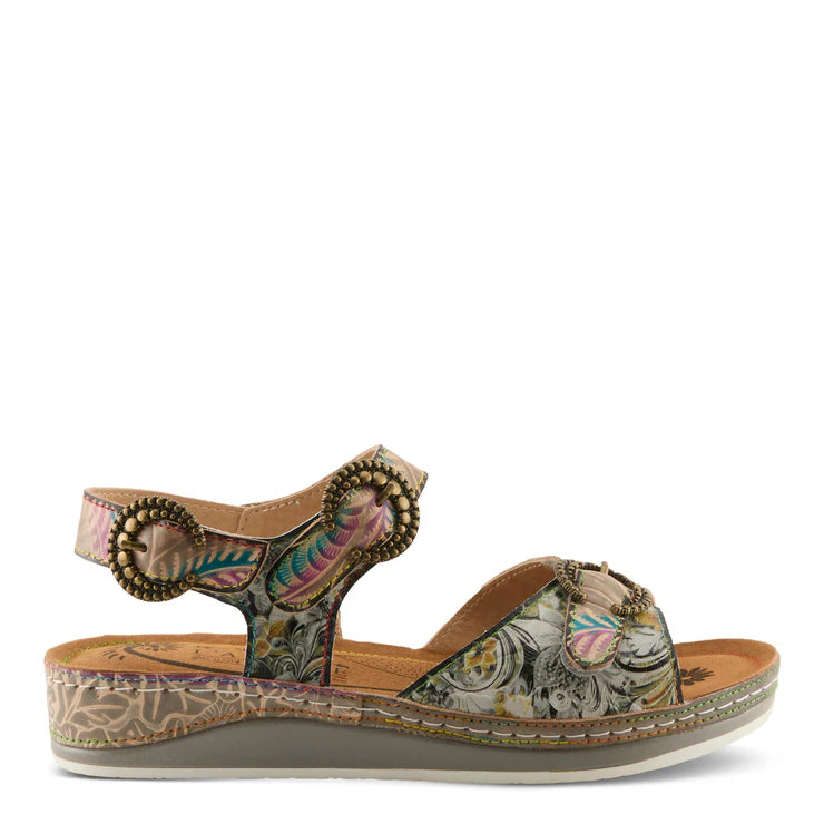 Spring Step Women's Offtrak Sandal in Grey Multi